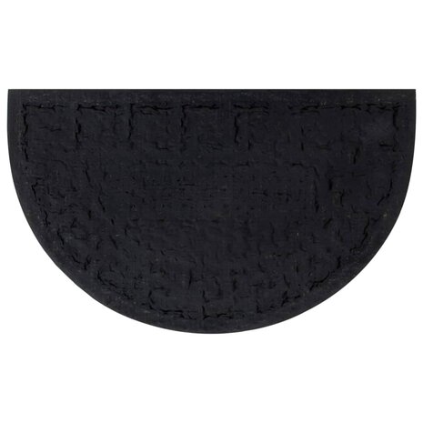 Deurmat halfrond 45x75 cm rubber en kokosvezel 3