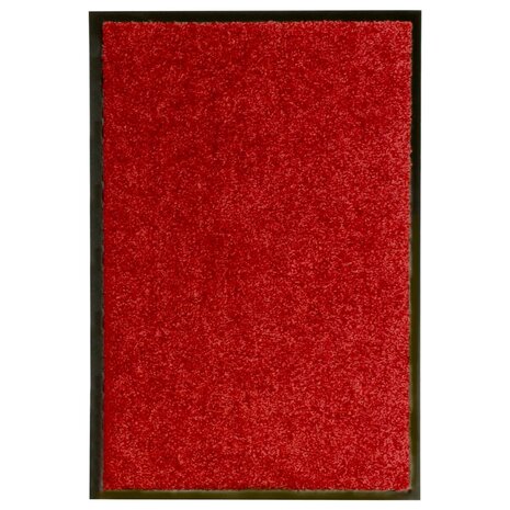 Deurmat wasbaar 40x60 cm rood 1