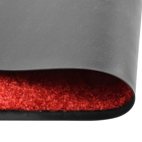 Deurmat wasbaar 40x60 cm rood 2
