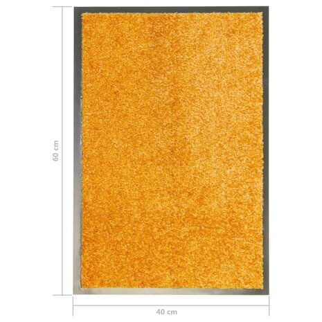 Deurmat wasbaar 40x60 cm oranje 6