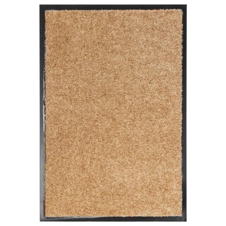 Deurmat wasbaar 40x60 cm crème 1
