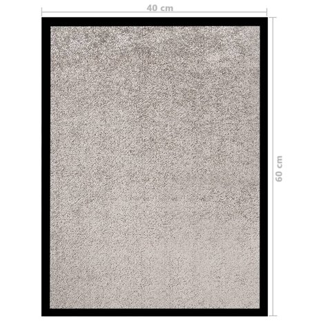 Deurmat 40x60 cm grijs 6
