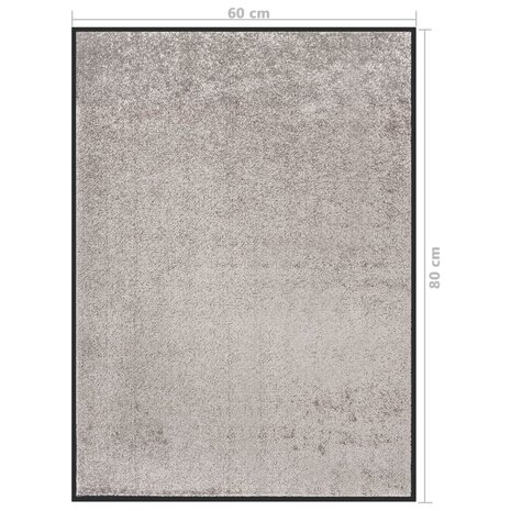 Deurmat 60x80 cm grijs 6