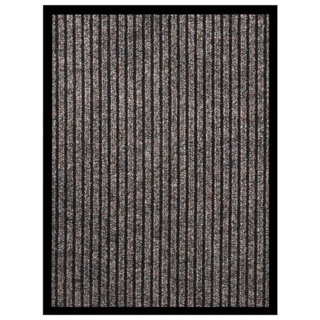 Deurmat 40x60 cm gestreept beige 1