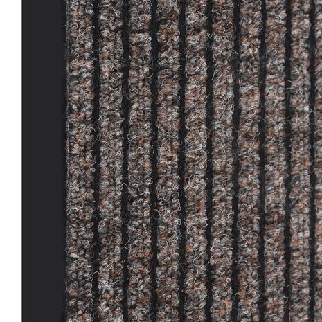 Deurmat 40x60 cm gestreept beige 2