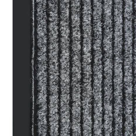 Deurmat 40x60 cm gestreept grijs 2