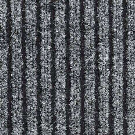 Deurmat 40x60 cm gestreept grijs 5