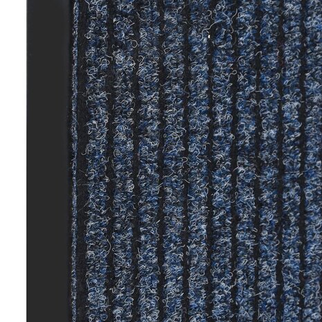Deurmat 40x60 cm gestreept blauw 2
