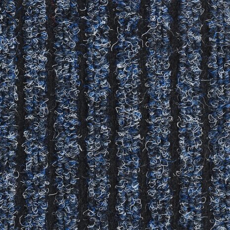 Deurmat 40x60 cm gestreept blauw 5