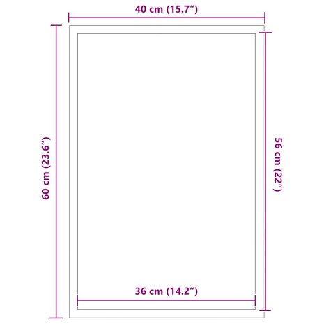 Deurmat 40x60 cm zwart 7