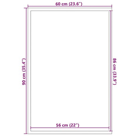 Deurmat 60x90 cm zwart 7