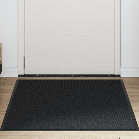 Deurmat 80x120 cm zwart 2