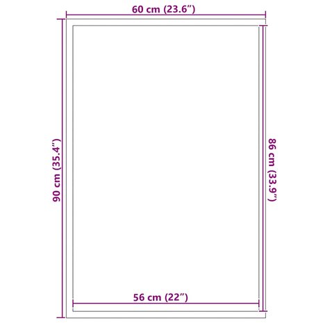 Deurmat 60x90 cm blauw 7