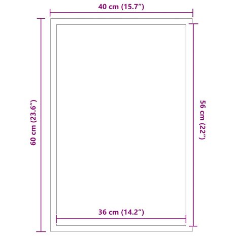 Deurmat 40x60 cm bruin 7