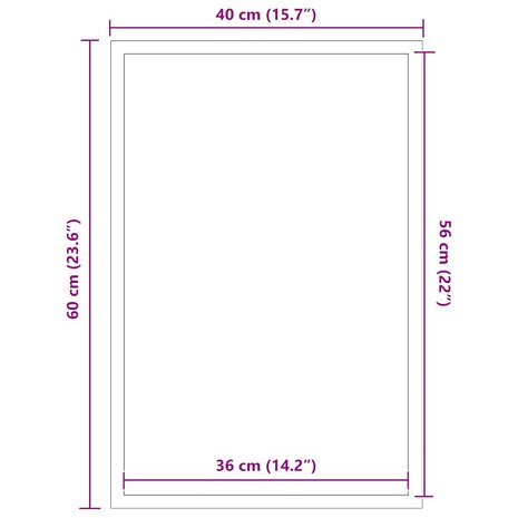 Deurmat 40x60 cm zwart 7