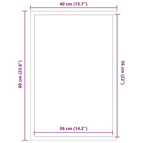 Deurmat 40x60 cm grijs 7