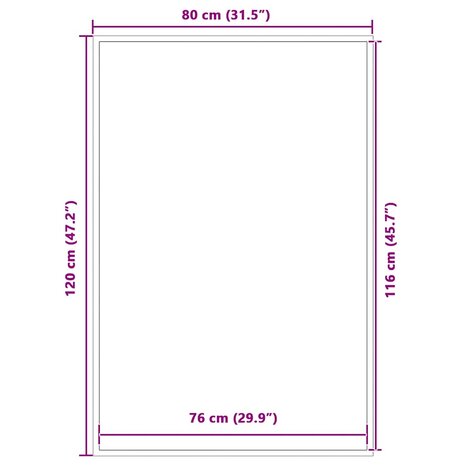 Deurmat 80x120 cm grijs 7