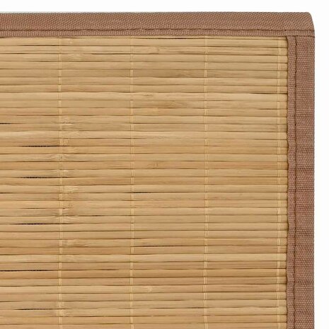 Tapijt 100x160 cm bamboe bruin 6