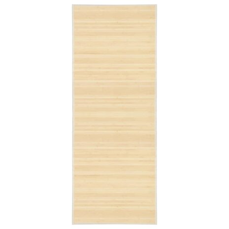 Tapijt 80x200 cm bamboe natuurlijk 1