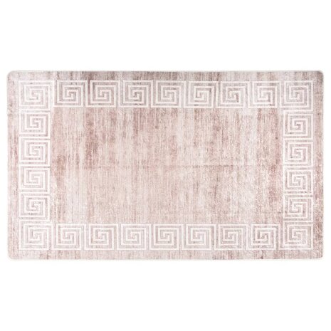 Vloerkleed wasbaar anti-slip 120x180 cm beige 1