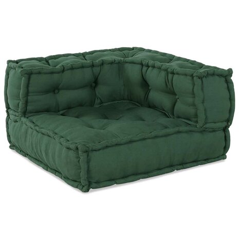 Poef modulair 70x70x54 stof groen 6