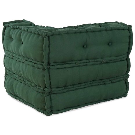 Poef modulair 70x70x54 stof groen 7