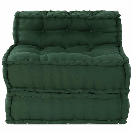 Poef modulair 70x70x54 stof groen 2