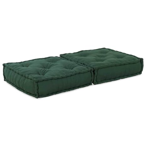 Poef modulair 70x70x36 stof groen 3