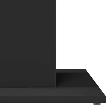 Bistrotafel 60x60x75 cm bewerkt hout zwart 7