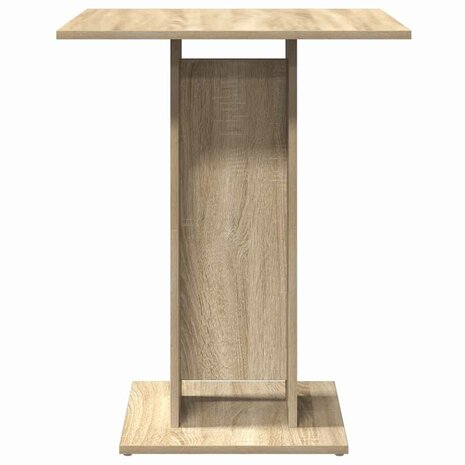 Bistrotafel 60x60x75 cm bewerkt hout sonoma eikenkleurig 4