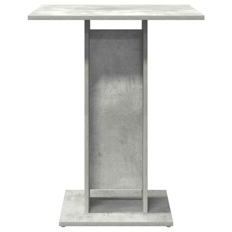 Bistrotafel 60x60x75 cm bewerkt hout betongrijs 4