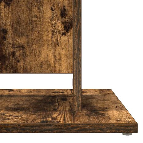 Bistrotafel 60x60x75 cm bewerkt hout gerookt eikenkleurig 7