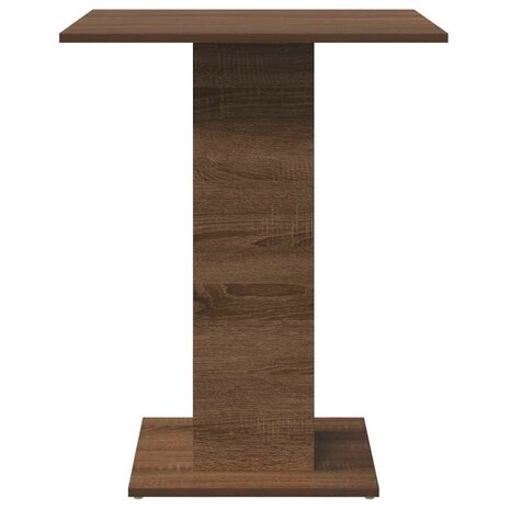 Bistrotafel 60x60x75 cm bewerkt hout bruin eikenkleur 5