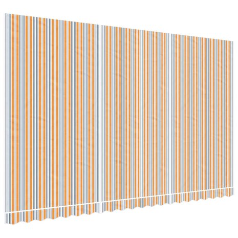 Vervangingsdoek voor luifel gestreept 5x3 m meerkleurig 2