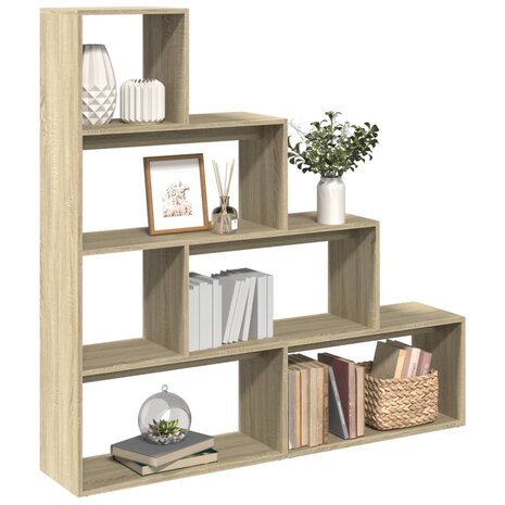 Kamerscherm / boekenkast 143,5x29x143,5 cm hout sonoma eiken 1