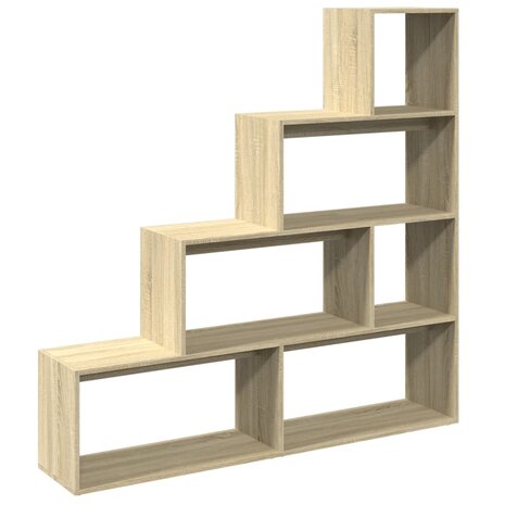 Kamerscherm / boekenkast 143,5x29x143,5 cm hout sonoma eiken 7