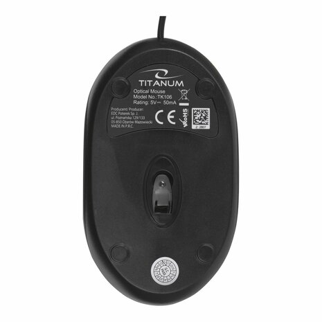 Toetsenbord en muis Titanum TK106 Wit Zwart 4