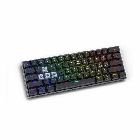 Toetsenbord Savio BLACKOUT Zwart Multicolour Engels QWERTY 6