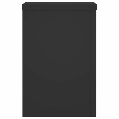 Plantenstandaards 2 st 25x25x35 cm bewerkt hout zwart 5