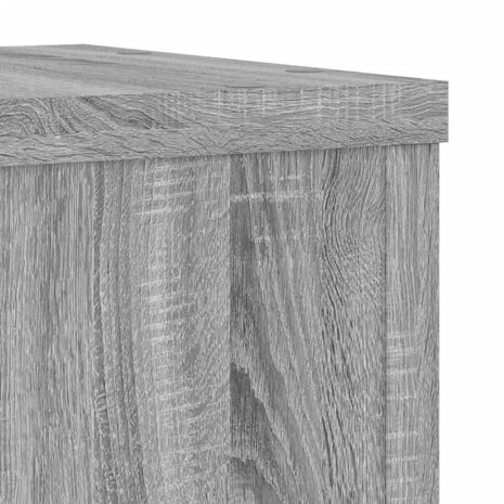 Plantenstandaards 2 st 25x25x35 cm bewerkt hout grijs sonoma 8