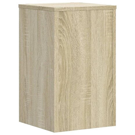 Plantenstandaards 2 st 30x30x50 cm bewerkt hout sonoma eiken 4