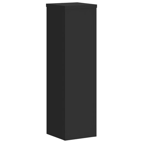 Plantenstandaards 2 st 17x17x60 cm bewerkt hout zwart 4