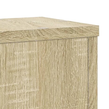 Plantenstandaards 2 st 17x17x60 cm bewerkt hout sonoma eiken 8