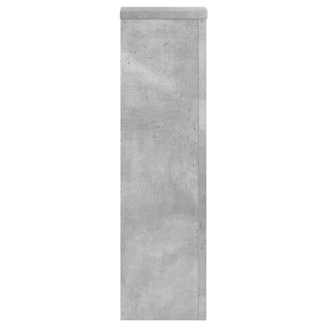 Plantenstandaards 2 st 17x17x60 cm bewerkt hout betongrijs 6