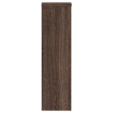 Plantenstandaards 2 st 17x17x60 cm bewerkt hout bruin eiken 6
