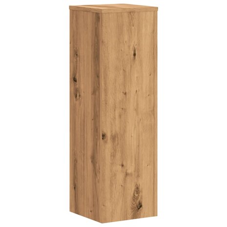 Plantenstandaards 2 st 25x25x80 cm hout artisanaal eikenkleurig 4