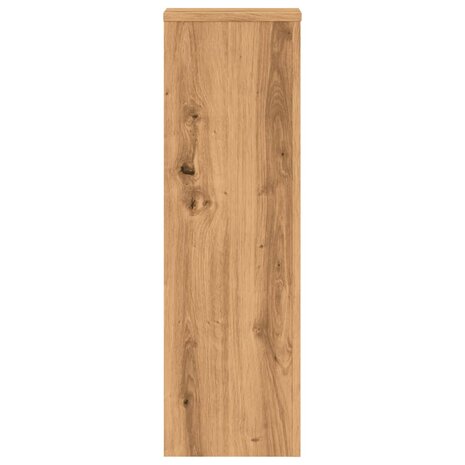 Plantenstandaards 2 st 25x25x80 cm hout artisanaal eikenkleurig 6