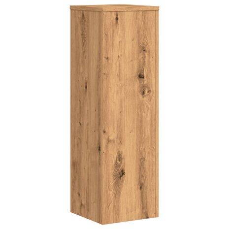 Plantenstandaards 2 st 25x25x80 cm hout artisanaal eikenkleurig 7