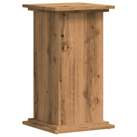 Plantenstandaard 33x33x60 cm bewerkt hout artisanaal eiken 2