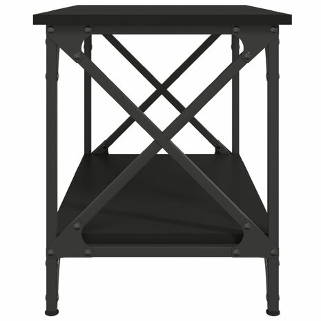 Bijzettafel 55x38x45 cm bewerkt hout zwart 5